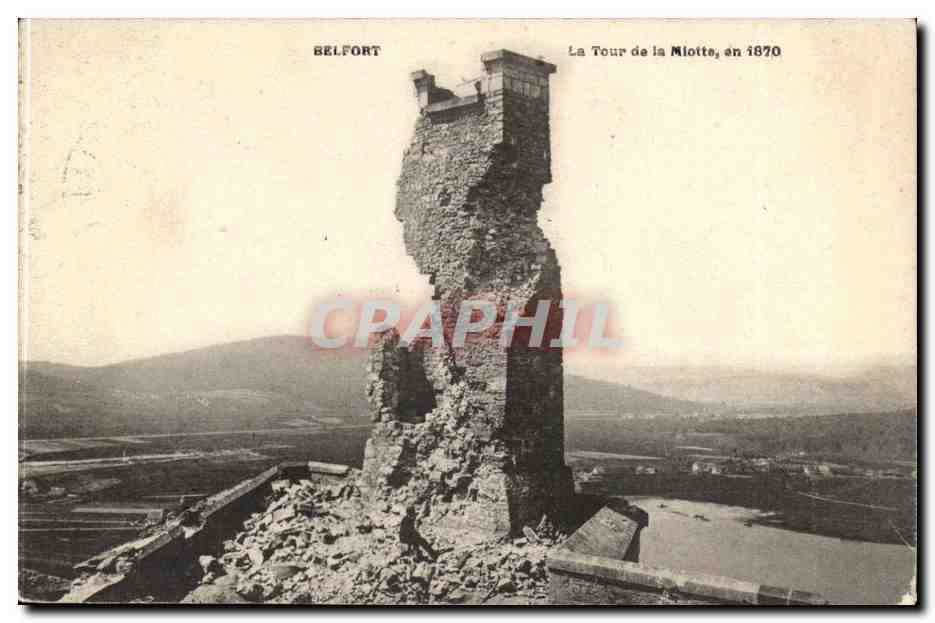 Belfort CPA La tour de la Miotte en 1870