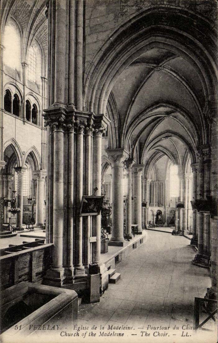 Vezelay CPA Eglise de la Madeleine Pourtour du clocher 
