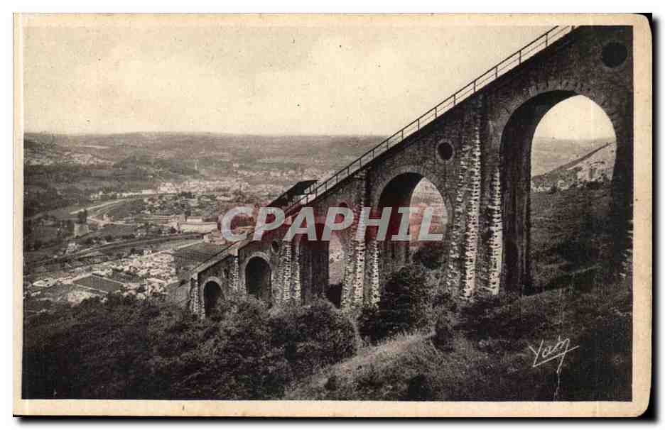 Lourdes CPA Funiculaire du Pic du Jer Le viaduc