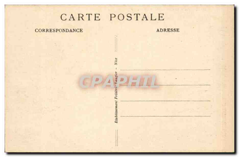 CPA de Menton a Cannes a vol d'oiseau — Verso