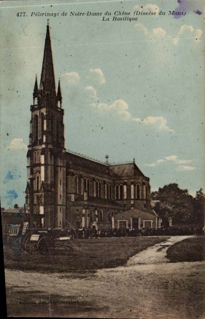 CPA Pelerinage de Notre DAme du Chene (diocese Le Mans) La basilique