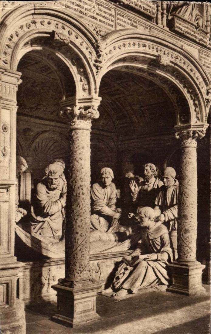 Les saintes de Solesmes CPa Temoins de l'ensevelissement de Notre DAme (1553)