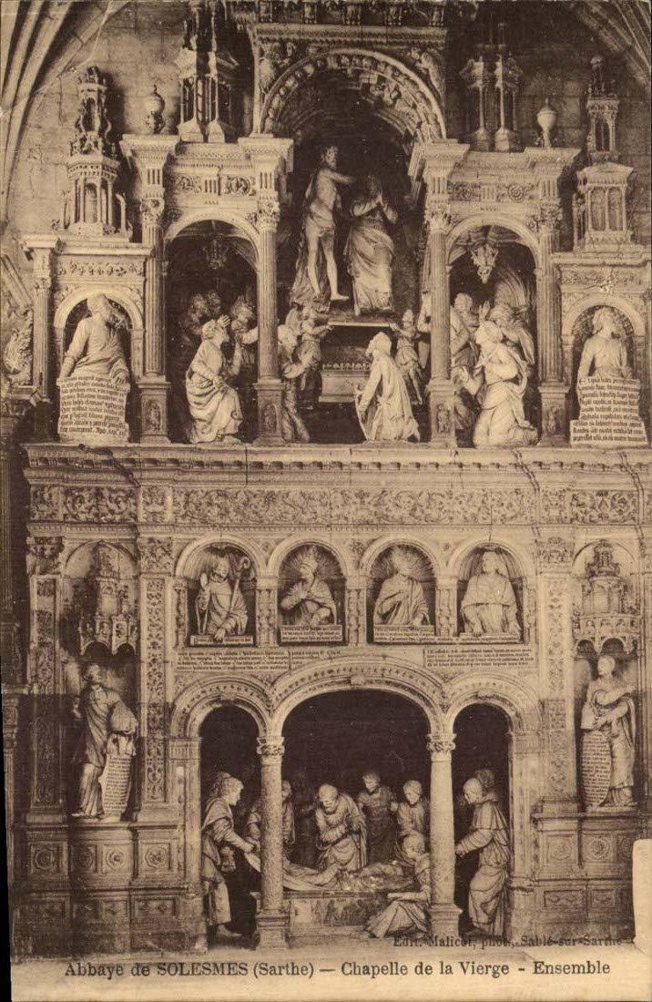 Abbaye de SOLESMES (Sarthe) — Chapelle de la Vierge — Ensemble