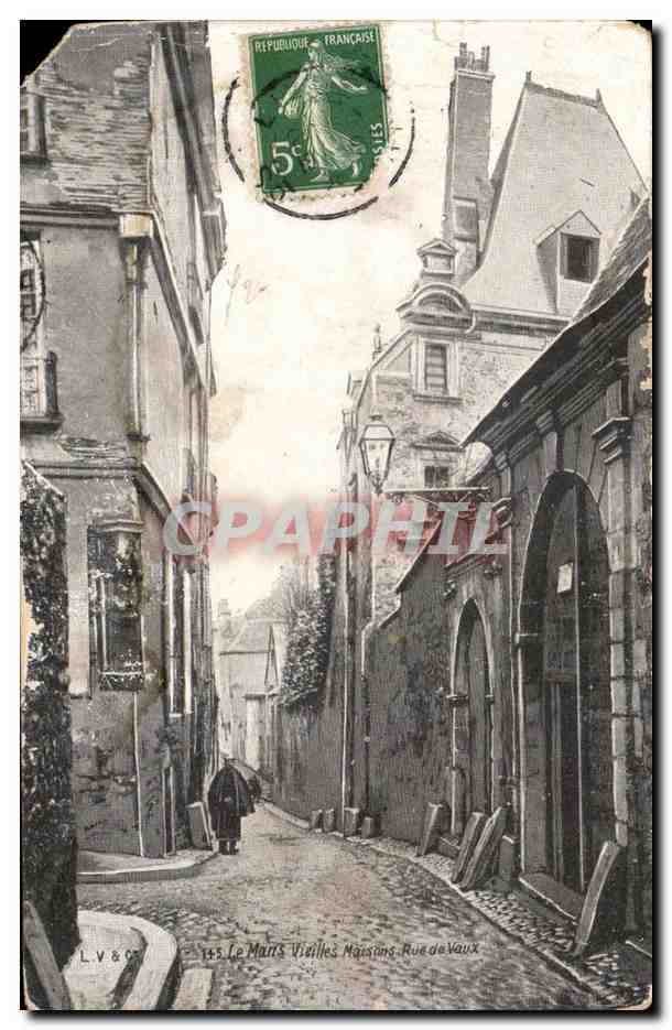 Le mans CPA Vieilles maisons Rue de Vaux