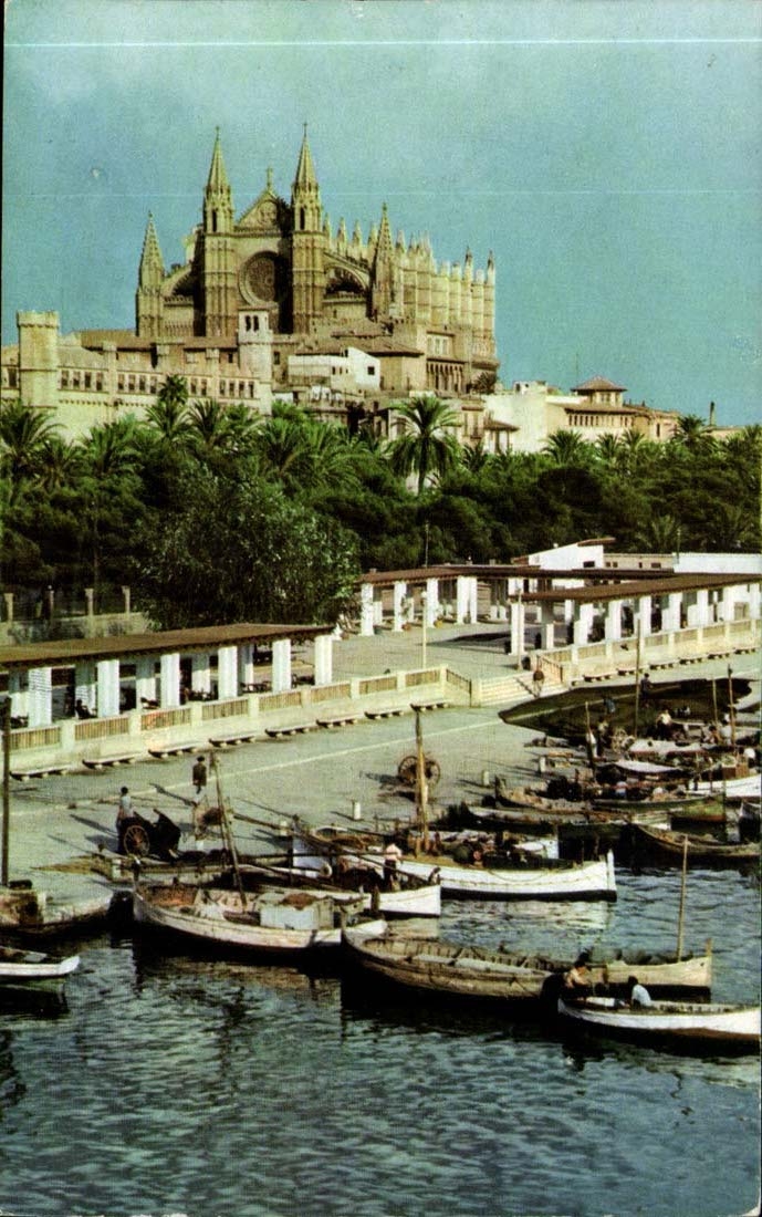 Espagne Espana Spain Palma (Mallorca) Lonja y catedral