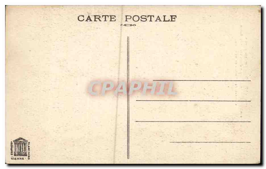 Vienne CPA Portique romain semblant etre un fragment d'une arcade du forum — Rückseite