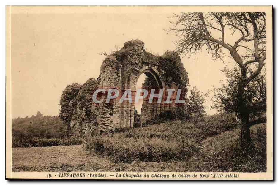 Tiffauges CPA la cahpelle du cahetau de Gilles de Retz