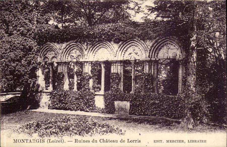 Montargis CPA Ruines du chateau de Lorris 