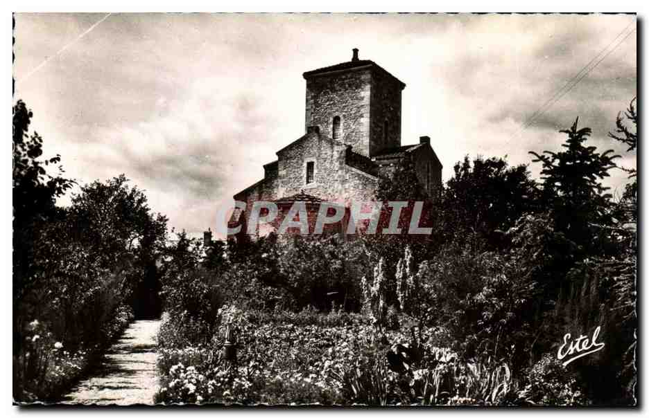 L'Église de Germigny-des-Prés — L'Abside (IXe s.) vue du Jardin du Presbytère — Estel