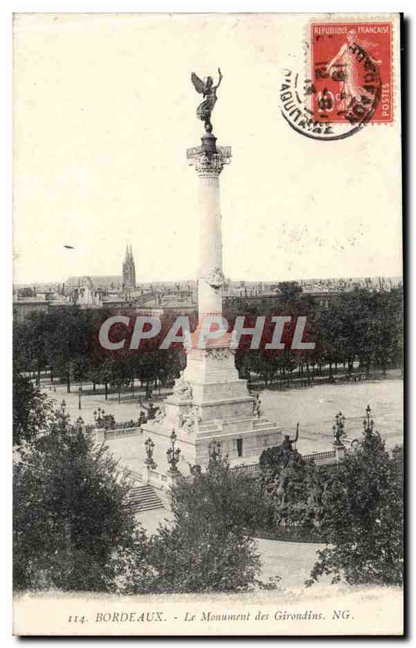 Bordeaux CPA Le monument des Girondins