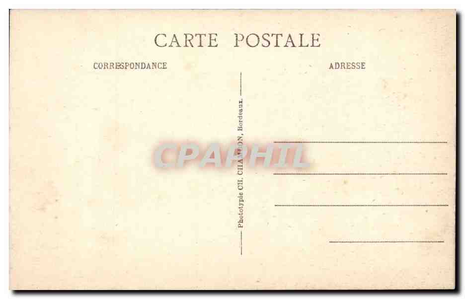 Bordeaux - Le Grand Theatre - CPA  — Verso