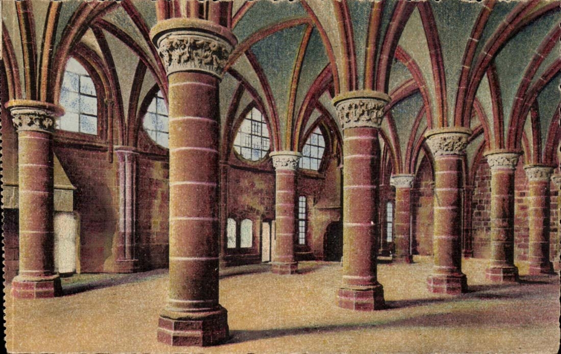 Le Mont St Michel - La Salle des Chevaliers - CPA 