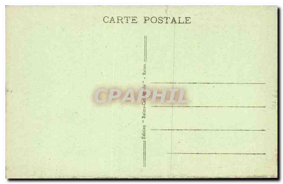 Reims - La Cathédrale, Le Théâtre et le Palais de Justice avant la Guerre — Édition 'Reims-Cartes-postales' Reims — Reverso