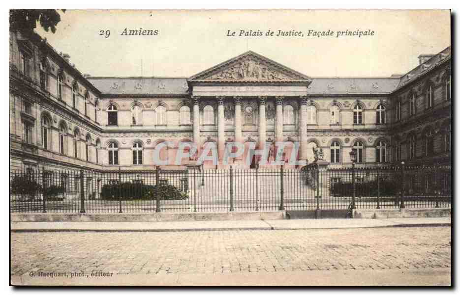 Amiens CPA Le palais de justice Facade principale