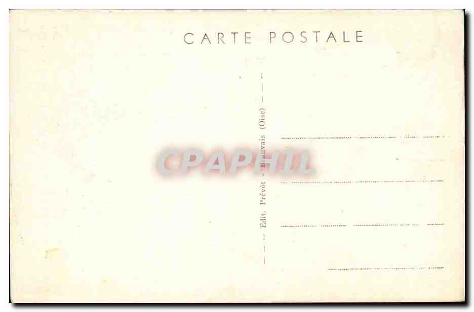 Beauvais CPA L'horloge astronomique Verite ingenieur constructeur — Rückseite