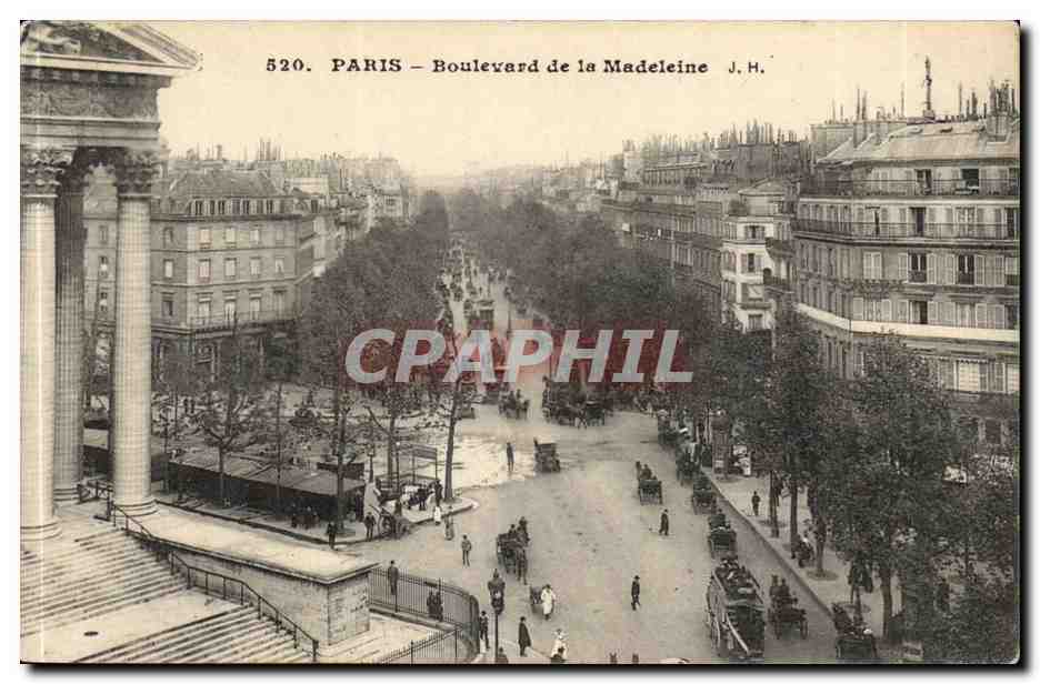 Paris CPA Boulevard de la Madeleine