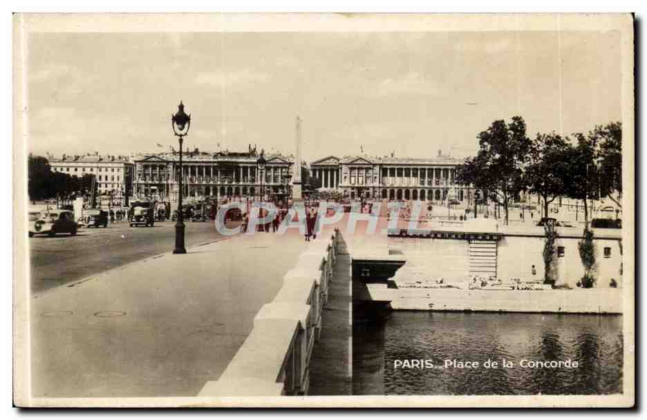 Paris CPA Place de la Concorde