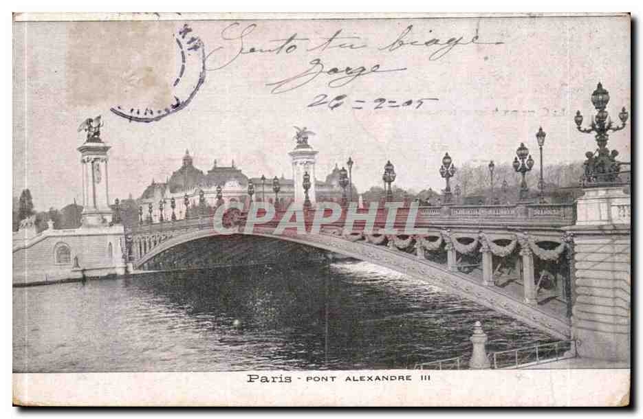 Paris CPA Pont Alexandre III