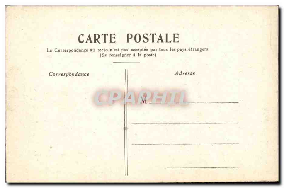 Paris CPA Pont Alexandre III — Verso