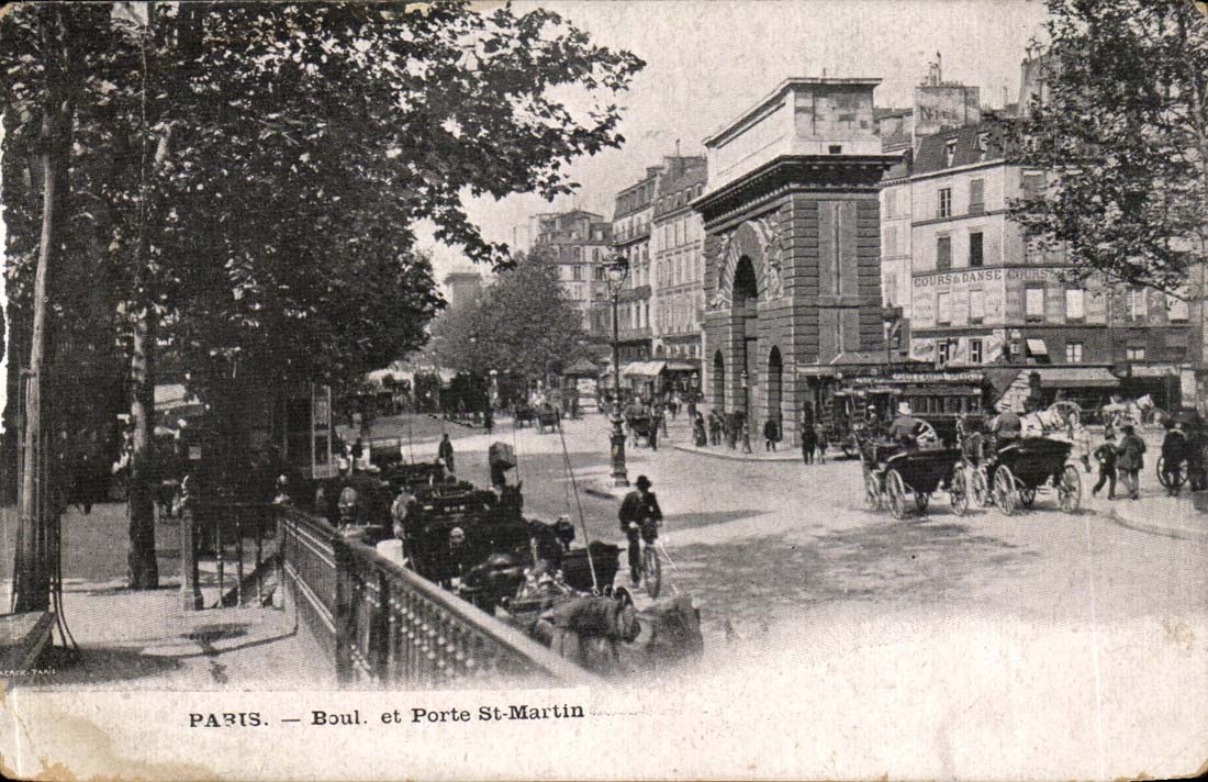 Paris CPA Boulevard et porte St martin