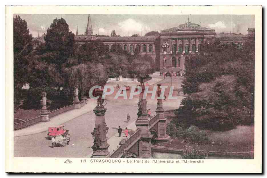 Strasbourg - Le Pont de l'Université et l'Université