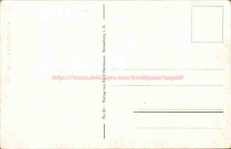 Strasbourg - Strassburg - Denkmal Moritz - CPA  — Verso