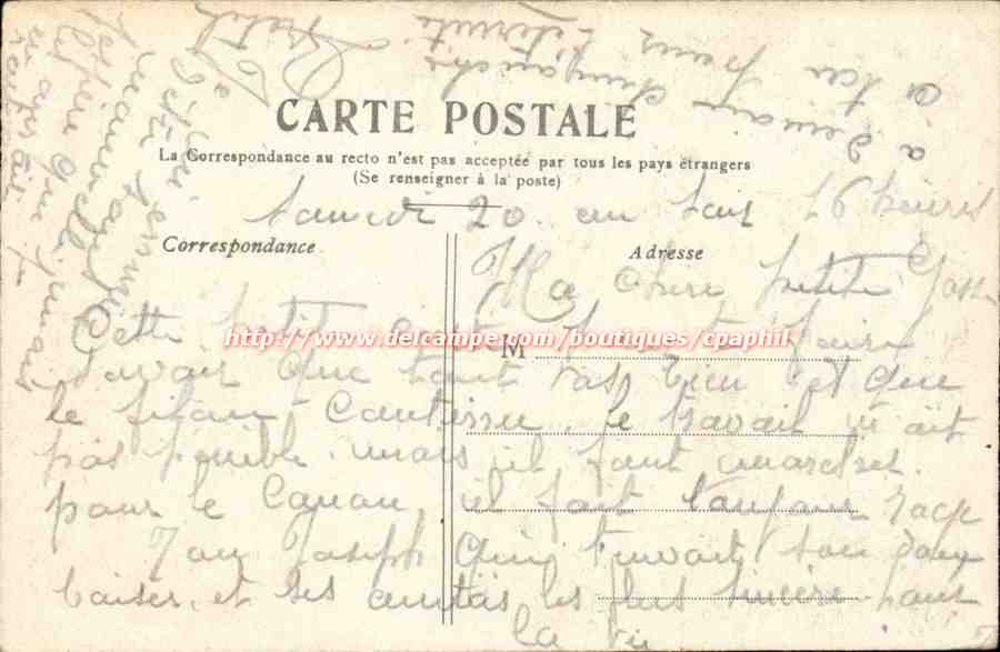 Paris - 8 - Le Petit Palais - CPA  — Verso
