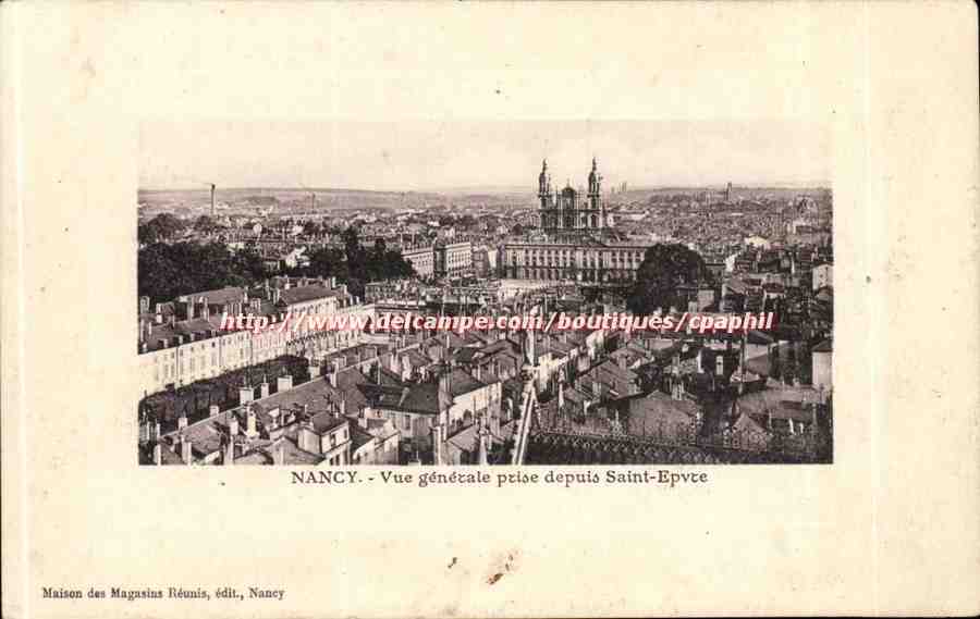 nancy - Vue Generale prise depuis Saint Epvre - CPA 