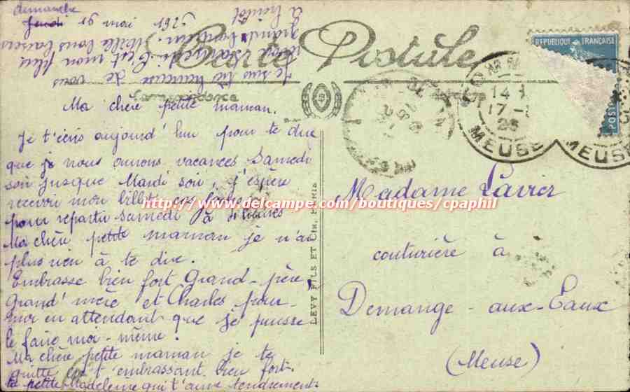 Les ruines de la Grande Guerre — Emplacement du Village de Cumières — Env. de Verdun — Visé Paris n° 553 — Reverso