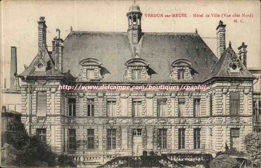 Verdun - Hotel de Ville Vue Cote Nord - CPA 