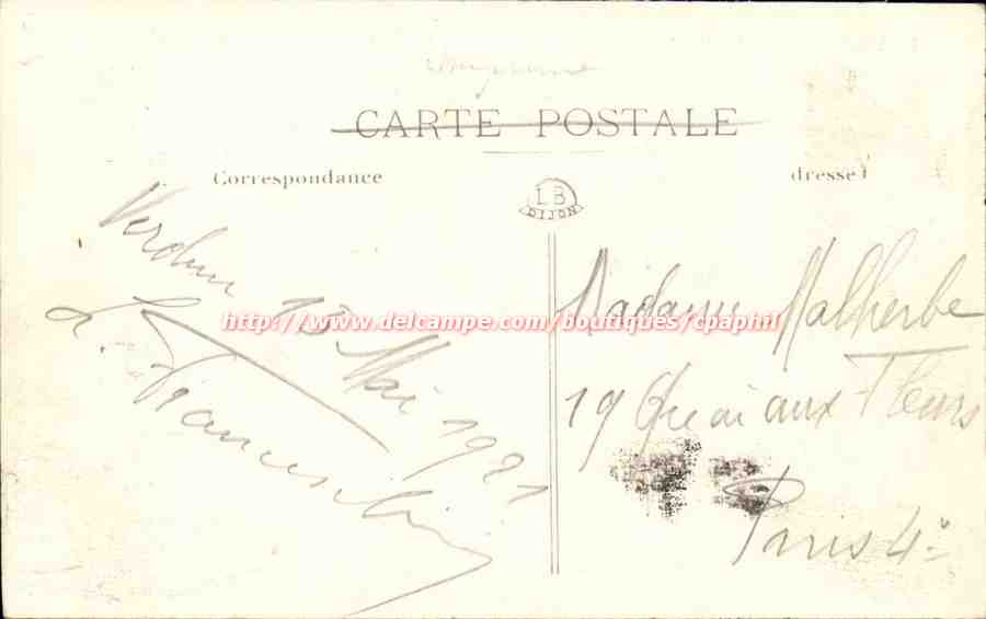 Verdun - la Plainte des Ruines - Verdun Le Theatre et la Cathedrale - CPA  — Rückseite