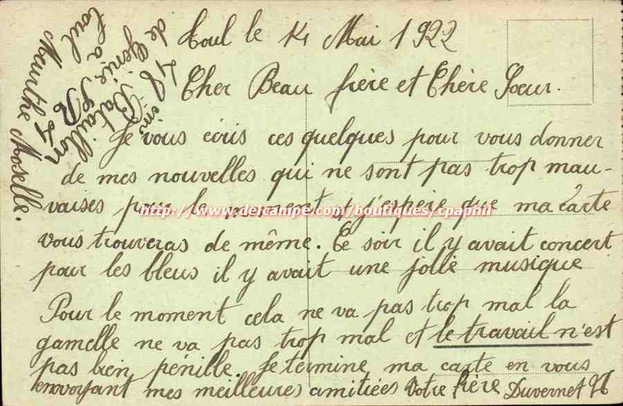 Toul Pittoresque — Portail de l'Hôtel de Ville — Gerdolle et Briquet, éditeurs, Toul — Rückseite