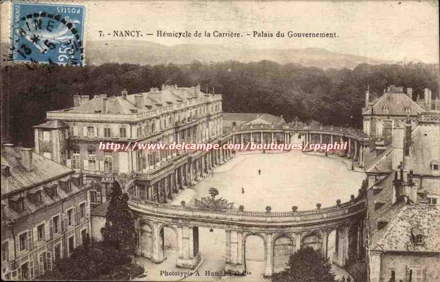 Nancy CPA Hemicylce de la carriere Palais du gouvernement