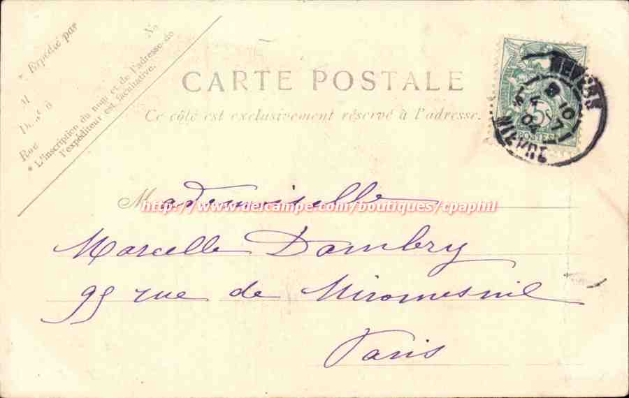 Nevers CPA Eglise St Etienne 11eme — Rückseite