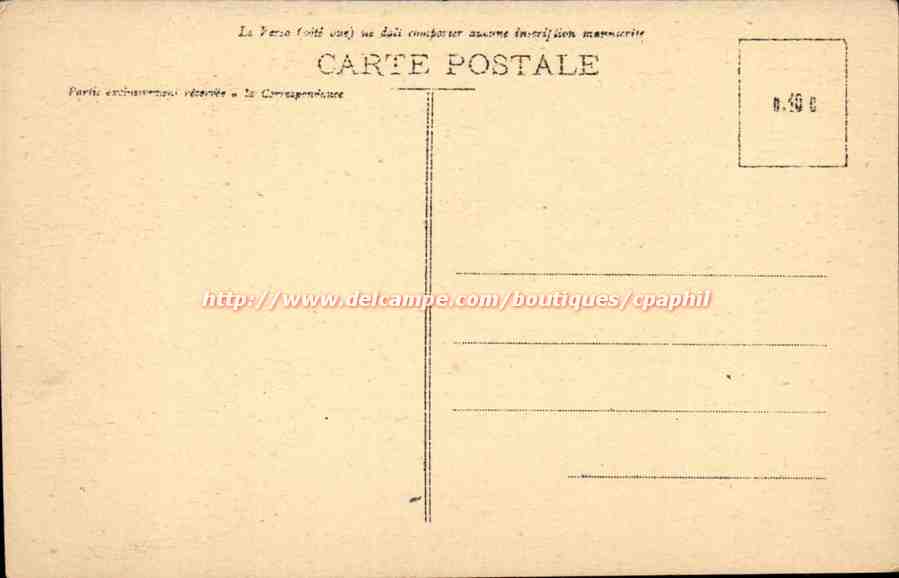 La Bastie d'Urfe - Un des Vitrails (en 1858) — L.D. - n°14 — Rückseite