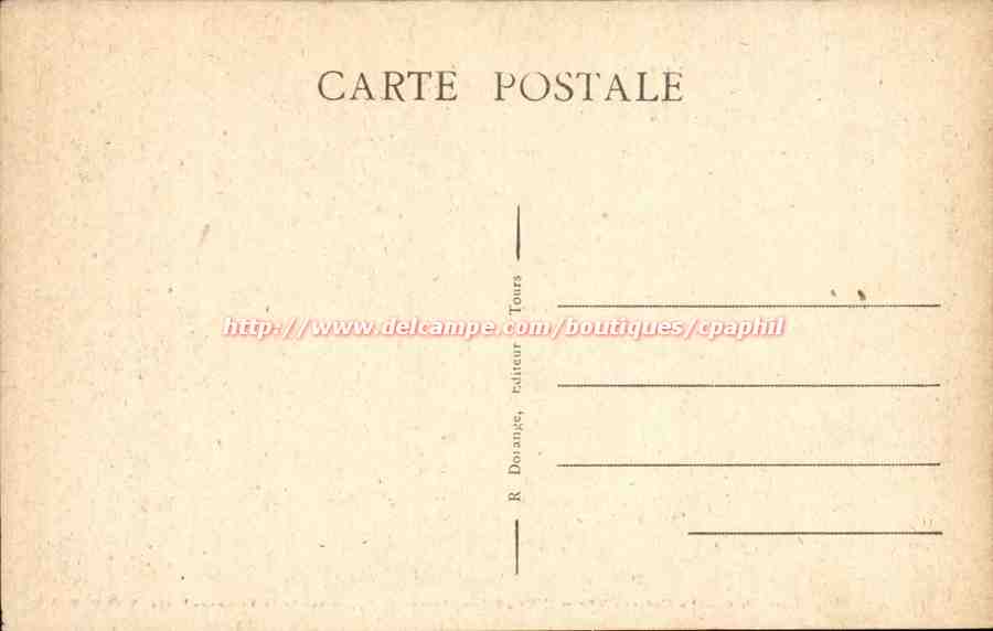 Lavardin CPA Le chaetau Ruines de l'ancienne salle du conseil — Rückseite