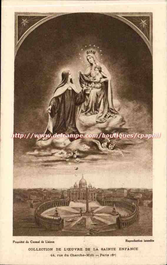 CPA Sainte therese de l'enfant Jesus Lisieux Sainte enfance