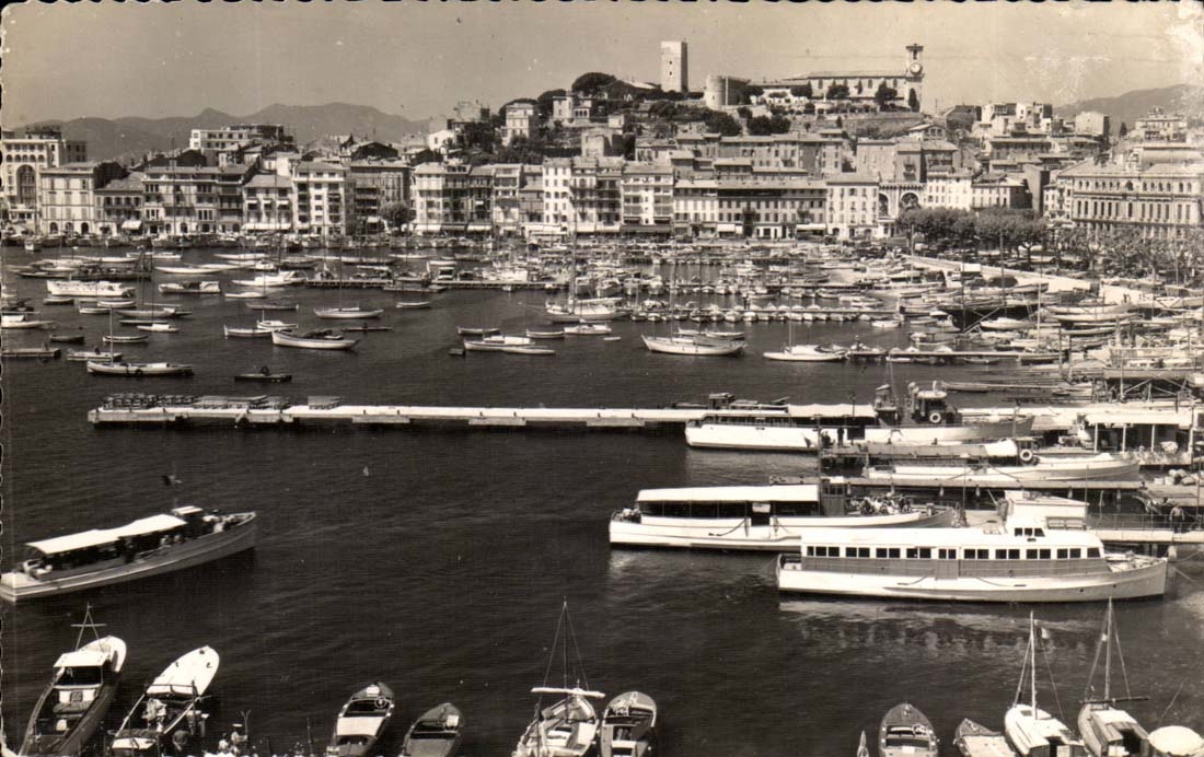 Cannes CPA Le port et le Suquet vus du casino municipal