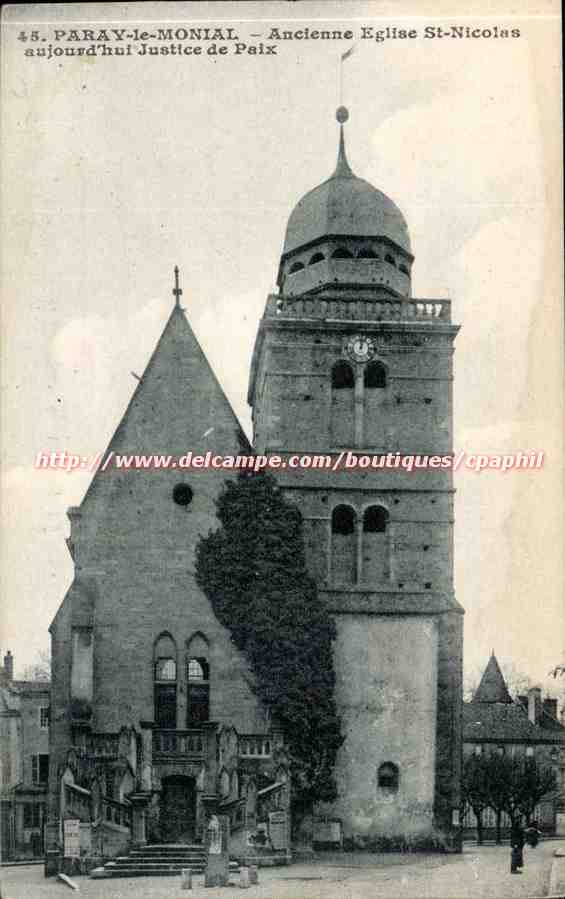 Paray-le-Monial — Ehemalige Kirche St-Nicolas, heute Friedensgericht — Libr. Bouteloup-Bonnet, Paray-le-Monial