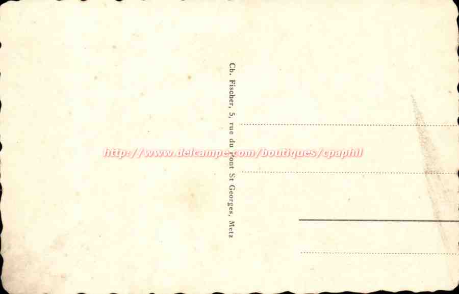 Metz — Sous le Pont Saint-Georges — éditeur non identifié, n° 25 — Verso