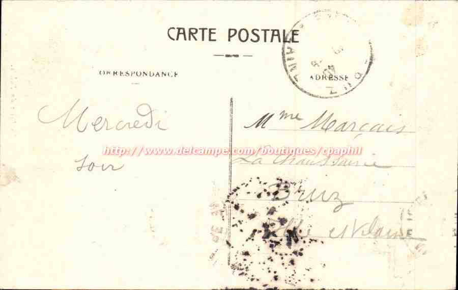 Bordeaux — La Porte du Palais — éditeur Delcampe, n° 67 — Reverso