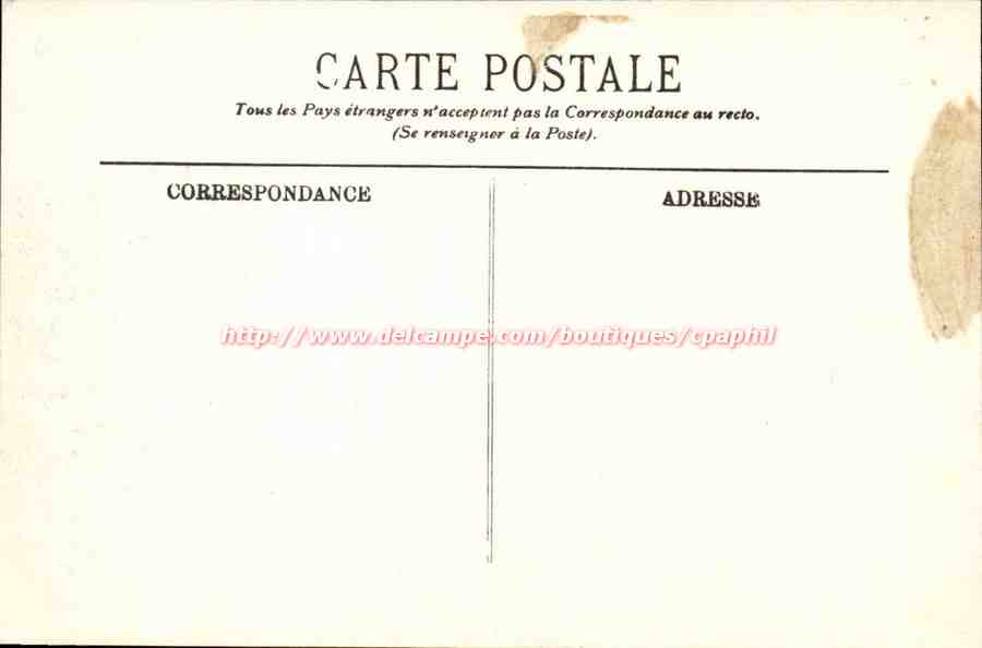 Chambord - Le Chateau - Cote Ouest CPA  — Back