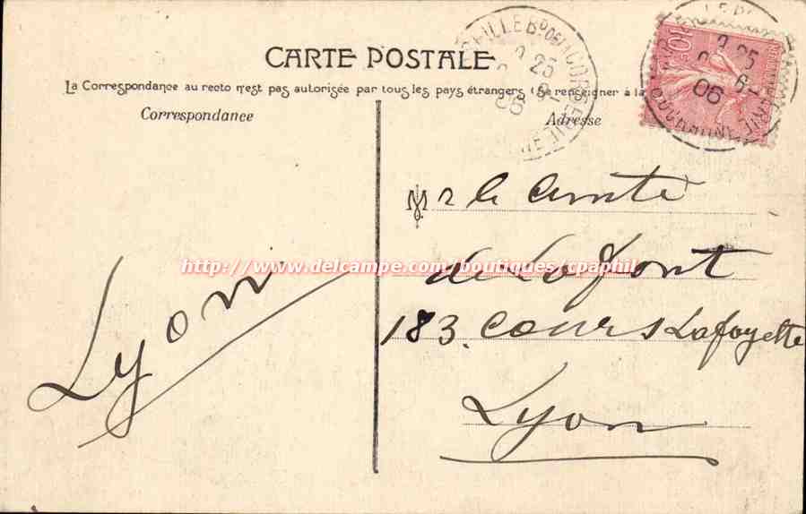 Marseille — Exposition Coloniale 1906 — Pavillon du Congo — Reverso