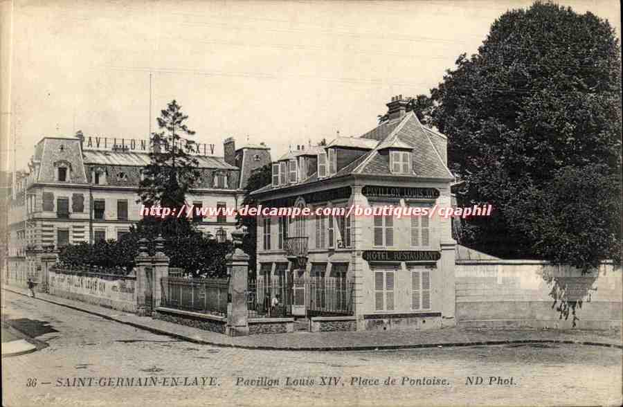 Saint Germain en Laye - Pavillon Louis XIV Place de Pontoise CPA 