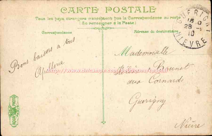Lyon - Le Parc - les serres - CPA  — Rückseite