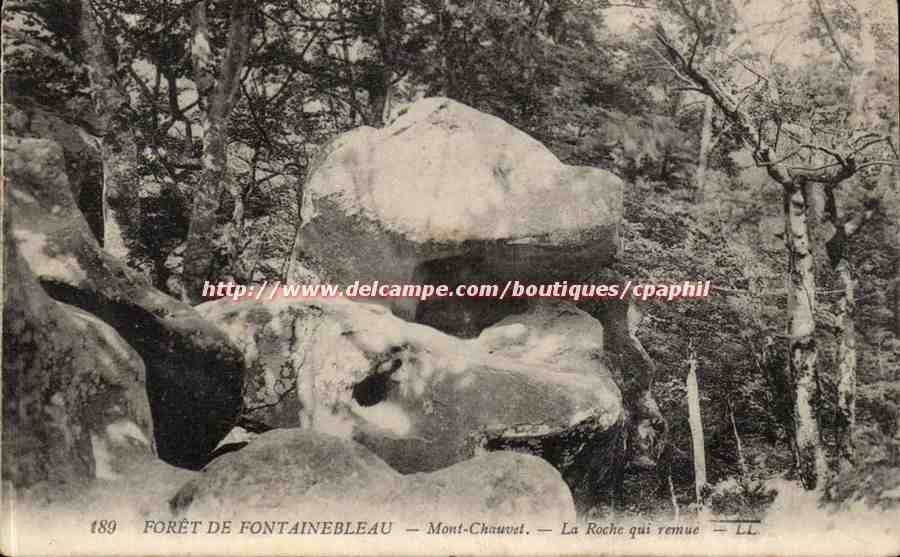 Forêt de Fontainebleau — Mont-Chauvet — La Roche qui remue — LL