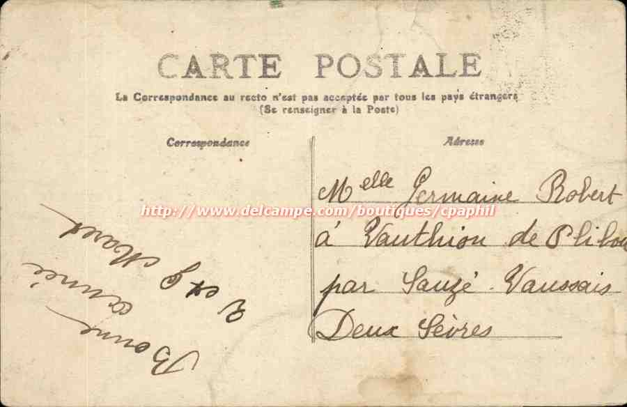 Niort - La Sevre et l'Eglise - CPA  — Verso