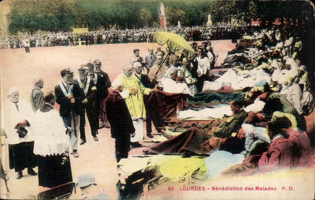 Lourdes - Benediction des Malades - CPA 