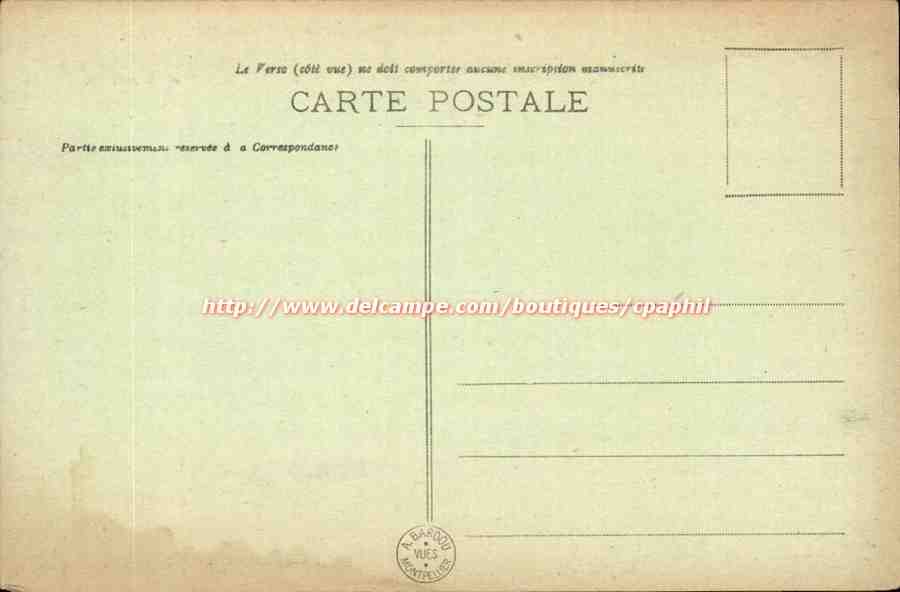 Montpellier - L'Arc de Triomphe et Clocher Sainte Anne - CPA  — Rückseite