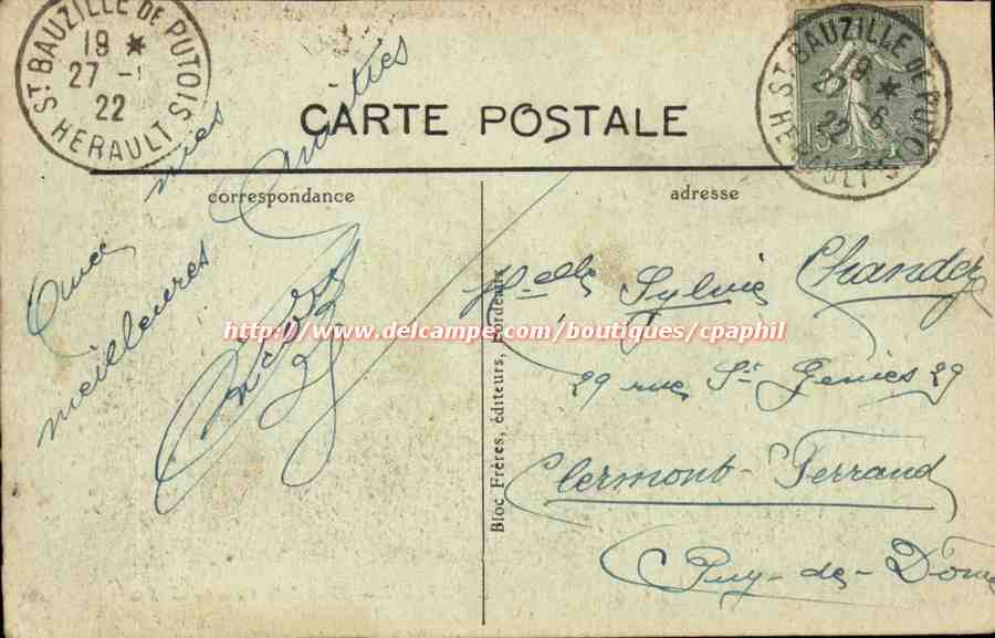Bordeaux — Place de la Comédie — Bloc Frères, éditeurs, n°2773 — Rückseite